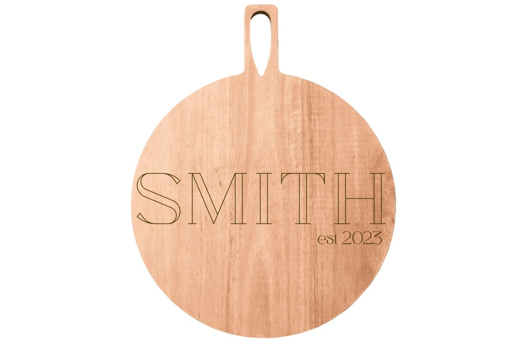 Personalized Cheese Board