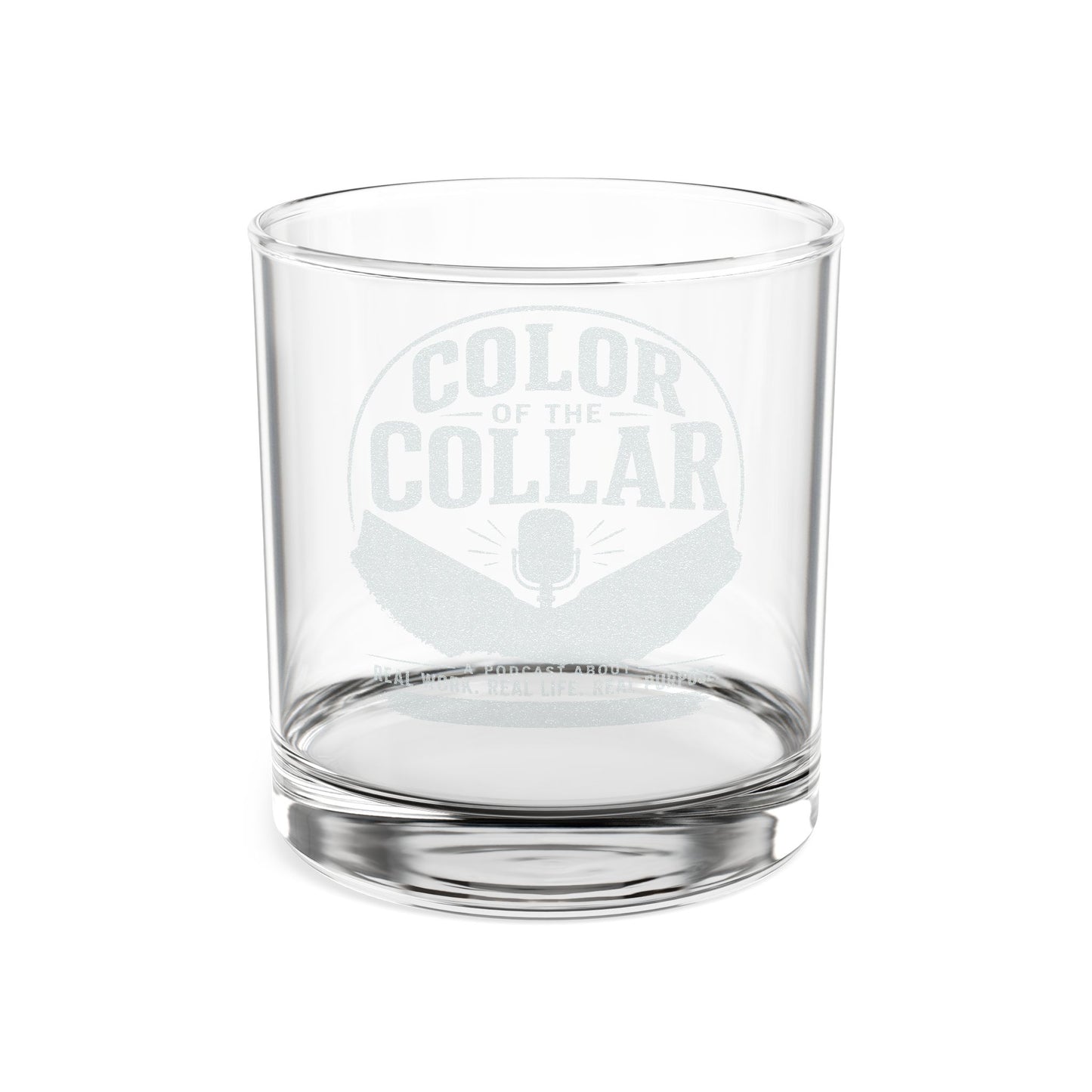 Color of the Collar Engraved Whiskey Glass – 10.5 oz Rocks Glass