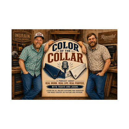 Color of the Collar Matte Horizontal Poster — Podcast Art Print featuring “Color of the Collar”