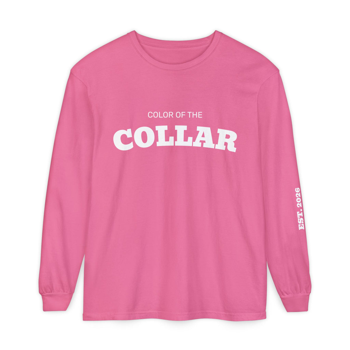 Unisex Garment-dyed Long Sleeve T-Shirt