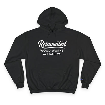 Reinvented Wood Works VA Beach Hoodie — Champion-Style Pullover