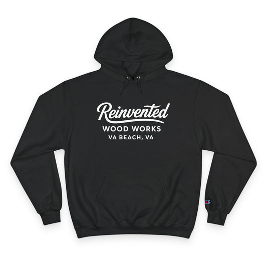 Reinvented Wood Works VA Beach Hoodie — Champion-Style Pullover