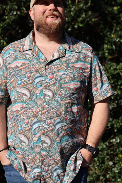 Father Figure Fly Guy Button Up