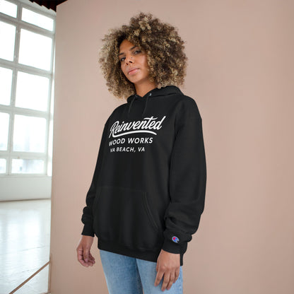 Reinvented Wood Works VA Beach Hoodie — Champion-Style Pullover