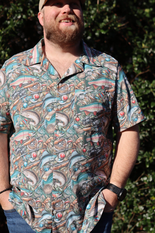 Father Figure Fly Guy Button Up